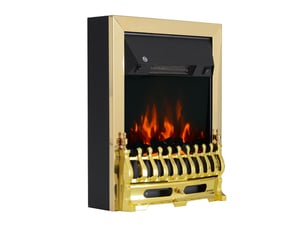 Cheminée électrique avec chauffage, cheminée électrique avec effet flamme led, cheminée décorative 10002000 w, poêle-cheminée électrique, couleur or