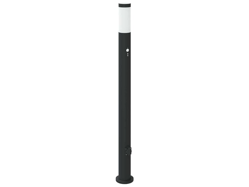  Lot de 3 borne lumineuse avec détecteur et prise 110 cm acier inoxydable ip44 shl60038  - Conforama D