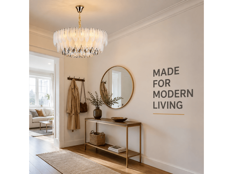  Suspension à plumes c ø 60 cm – sans ampoule YUMAO00C3 - Conforama E