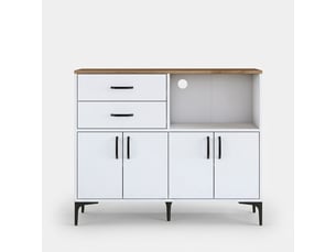 Buffet 4 porte(s)  1 tiroir(s) AHD AMAZING HOME DESIGN  - 120 cm coloris multicolore 