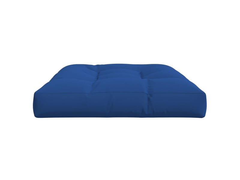  Coussin de palette, coussin de chaise, coussin de canapé bleu royal 120x80x12 cm tissu cf55319  - Conforama E