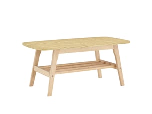 Table basse rectangulaire coloris bois clair LPOSPI  - 48 cmx100 cm