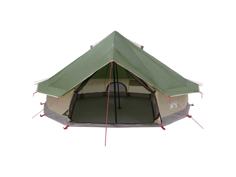  Tente tipi, tente de camping 18 personne vert polyester et acier  - Conforama D
