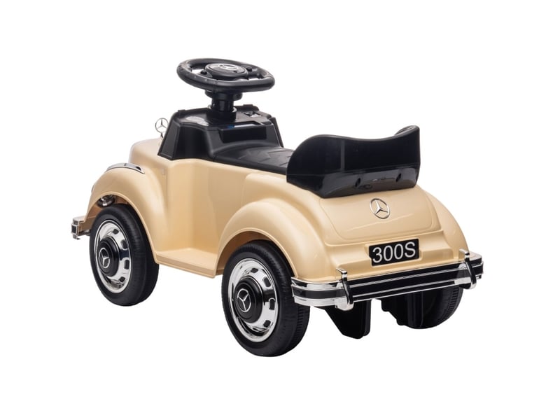  Voiture porteur enfant mercedes-benz 300s 77,5x41,5x45 cm beige  - Conforama C