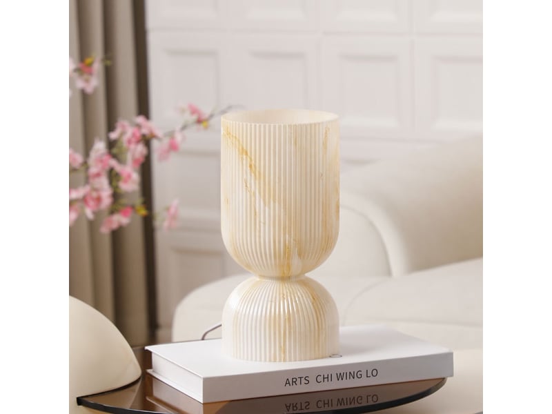 Lampe de table vase en verre – trois couleurs de lumière, 12x24cm  - Conforama D