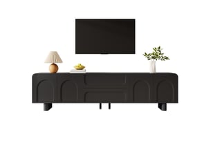 Meuble tv coloris noir 180 cm <strong>TCQPZ</strong> <strong></strong>