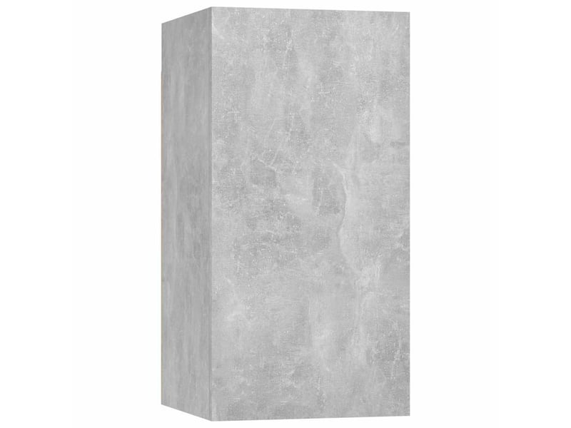  Ensemble de meubles tv 4 pcs gris béton bois d'ingénierie shl72608  - Conforama E