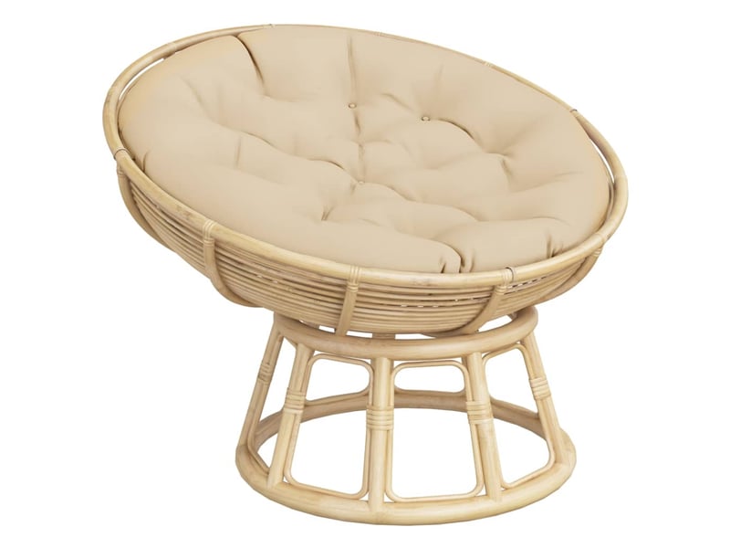  Coussin rond, coussin d'assise beige ø 100 x11 cm tissu oxford cf56602  - Conforama C