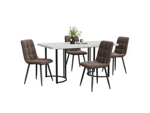 Ensemble table rectangulaire  4 chaise(s)  <strong>LEYTN</strong> <strong></strong> 