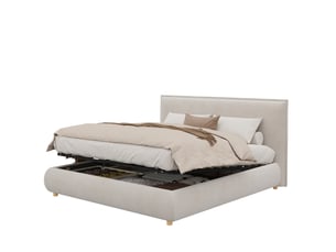 Lit coffre 160x200 cm COVREO    coloris beige