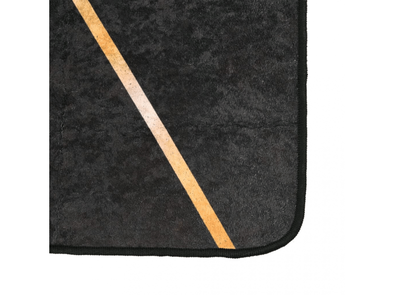  Tapis antidérapant lavable noir et or 80x150 cm - comfortxl 136615 - Conforama C