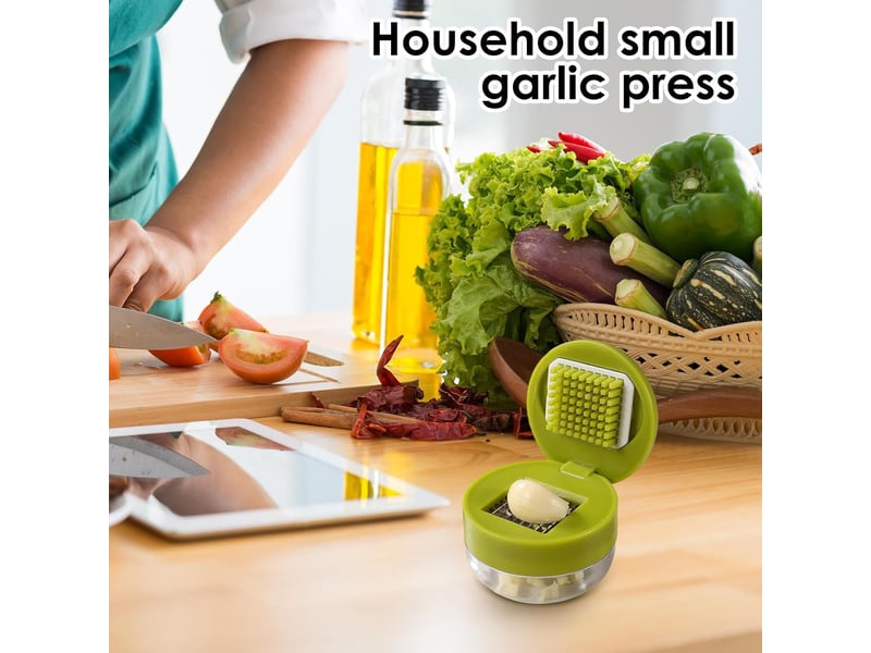  Hachoir à ail, broyeur d'ail, hachoir manuel, coupe oignon manuel, presse-ail broyeur, hacher, découper, mixer, légumes, oignons  - Conforama B