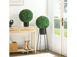 Mur végétal artificiel en plastique pour intérieur et extérieur vert ø40 cm