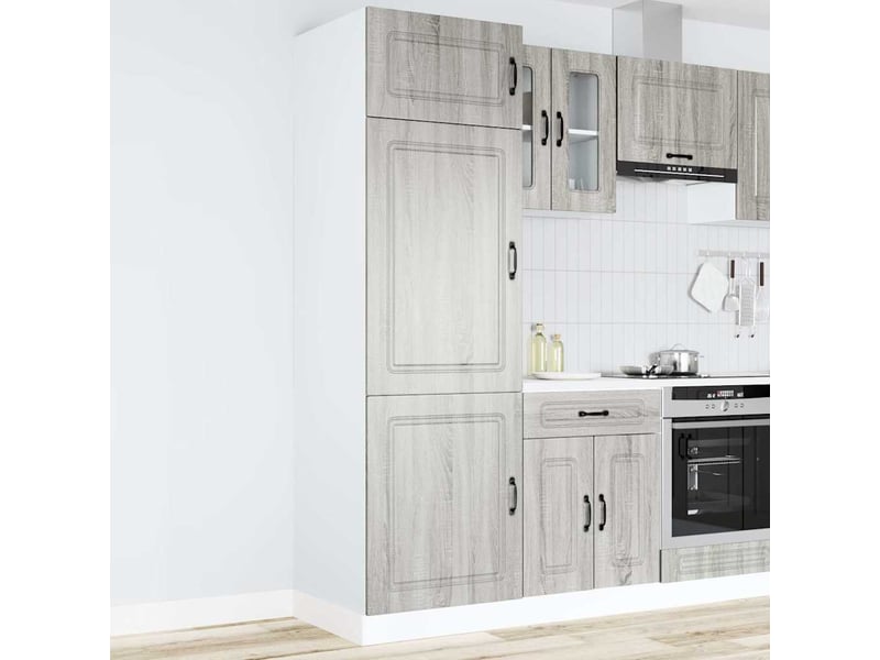 Meuble de rangement, armoire de cuisine kalmar sonoma gris bois d'ingénierie shl5388  - Conforama B