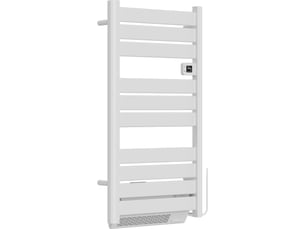 Voltman-sèche serviette aluminium 500 + 1000w + soufflerie - barres plates - blanc - voltman