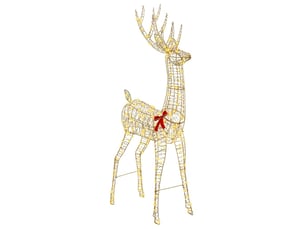 Renne, éclairage de noël, décoration de noël 3d 250 led blanc chaud 96 x 40 x 180 cm pet cf62043