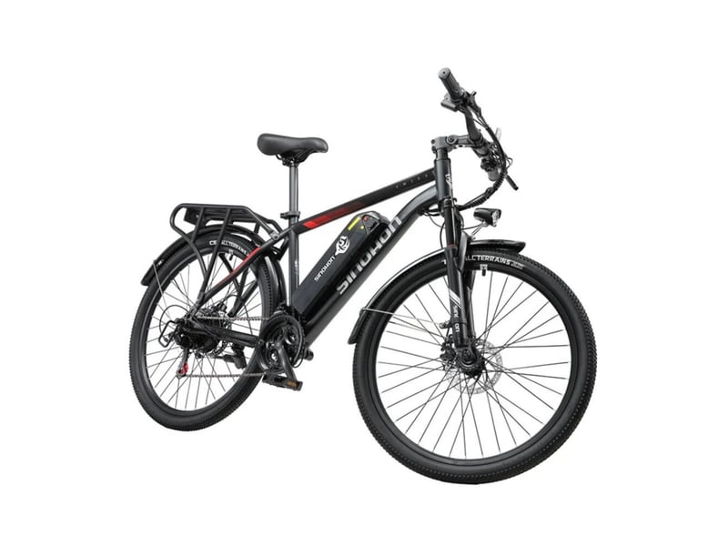  Vélo électrique 26po sinohon em200, 21 vitesses tout-terrain, noir  - Conforama C