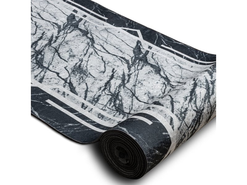  Tapis de couloir antidérapant lotus marmur 60950 marbre gris lavable  80 cm 80x910 cm  - Conforama B