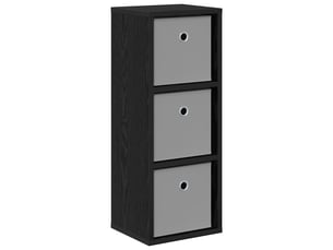 Buffet - bahut - meuble de rangement avec tiroir chêne noir 25,5 x 22 x 69,5 cm
