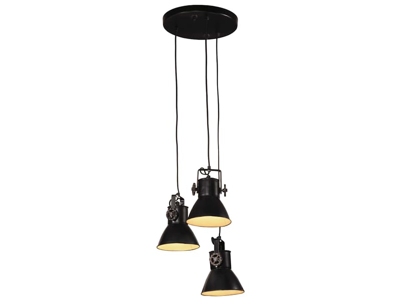  Lampe suspendue, suspension luminaire 25 w noir 30x30x100 cm e27  - Conforama B
