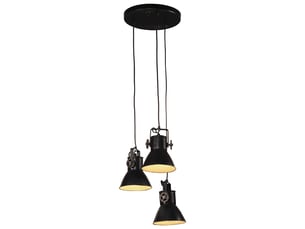 Lampe suspendue, suspension luminaire 25 w noir 30x30x100 cm e27