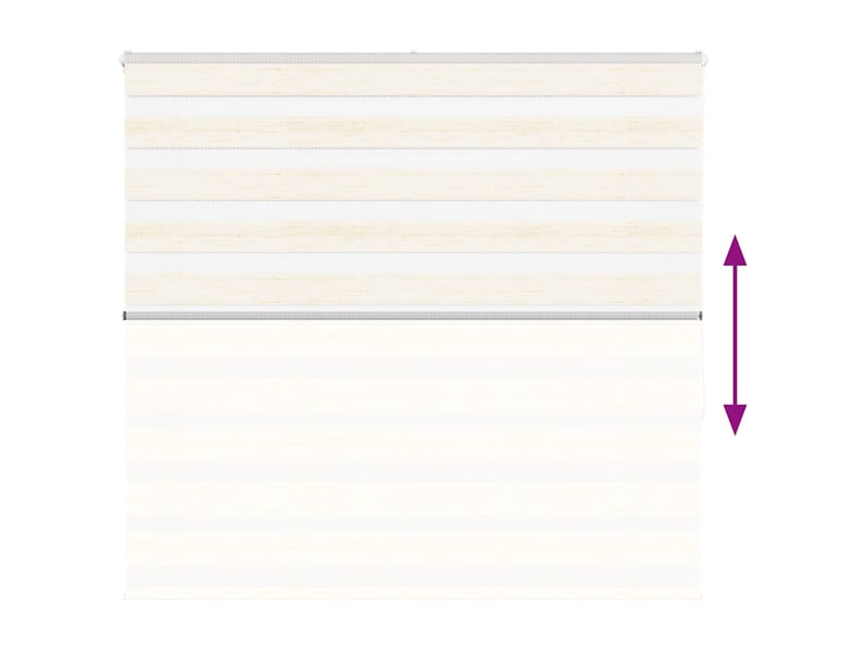  Store zèbre, store de fenêtre beige marbré largeur du tissu 160,9 cm polyester cf48288  - Conforama E