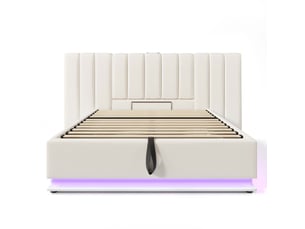Lit coffre 180x200 cm coloris blanc