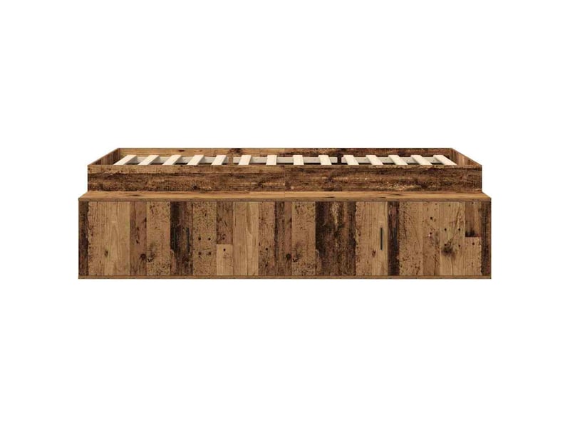  Lit simple- lit adulte -  cadre de lit bois ancien 70 x 190 cm bois d'ingénierie  - Conforama D
