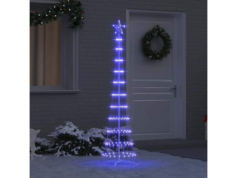  Arbre de noël, sapin de noël led bleu 51 x 51 x 190 cm métal  - Conforama B