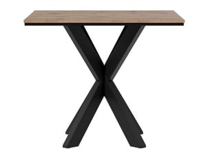 Table goodyear 137, stratifié, métal, 74x90x90cm
