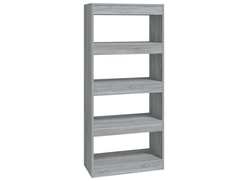  Bibliothèque, étagère de rangement sonoma gris 60x30x135 cm bois d'ingénierie  - Conforama A