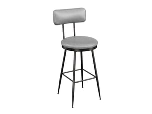tabouret de bar <strong></strong> - gris hauteur d'assise 85 cm