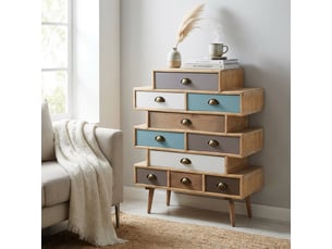 Buffet    <strong>AHD AMAZING HOME DESIGN</strong> <strong></strong> - 80 cm coloris multicolore 