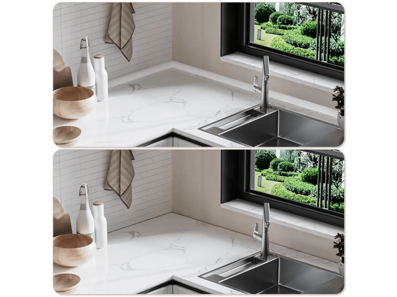  Moulure murale à coller, protection d'angle, décoration flexible pour carrelage et bords de murs, protection et décoration de meubles, 2m, blanc  - Conforama D