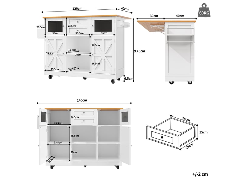  Desserte 4 portes 1 tiroir coloris blanc mdf desserte blanc - Conforama C
