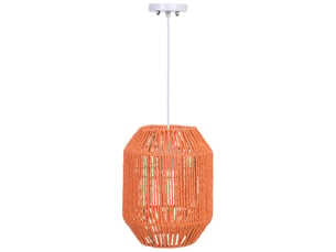 Lampe de plafond en papier orange d21,5x27h cm