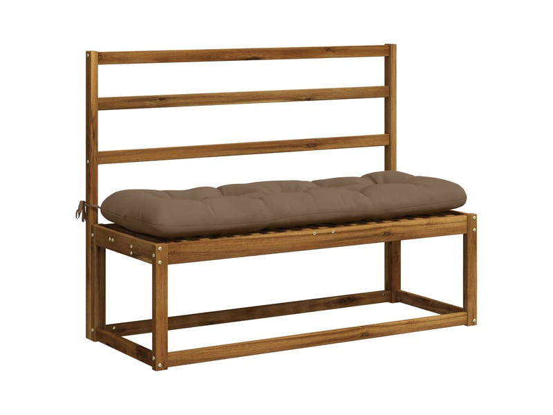 Coussin de banc, coussin d'assise, coussin de canapé vianen 100 % polyester taupe 100 x 40 x 12 cm cf53992 - Conforama C