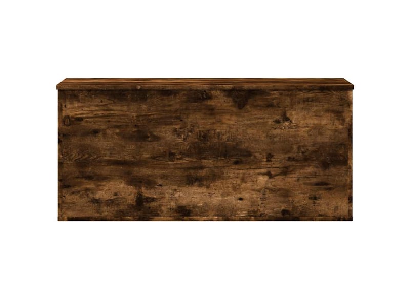  Boîte de rangement, coffre de rangement chêne fumé 100x42x46 cm bois d'ingénierie  - Conforama D