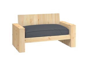 Coussin d'assise, coussin pour chaisecanapé tissu oxford anthracite 120 x 80 x 12 cm cf56640