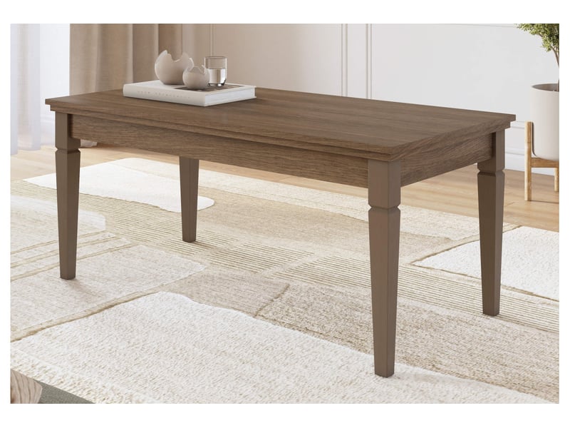  Table basse volterra 110x60cm - marron VOLTERRA - Conforama B