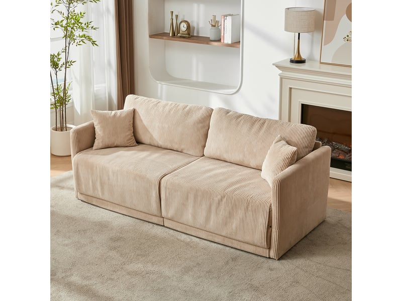 Canapé convertible, canapé-lit – en tissu, pour appartement, pour salon, pour bureau - Conforama E