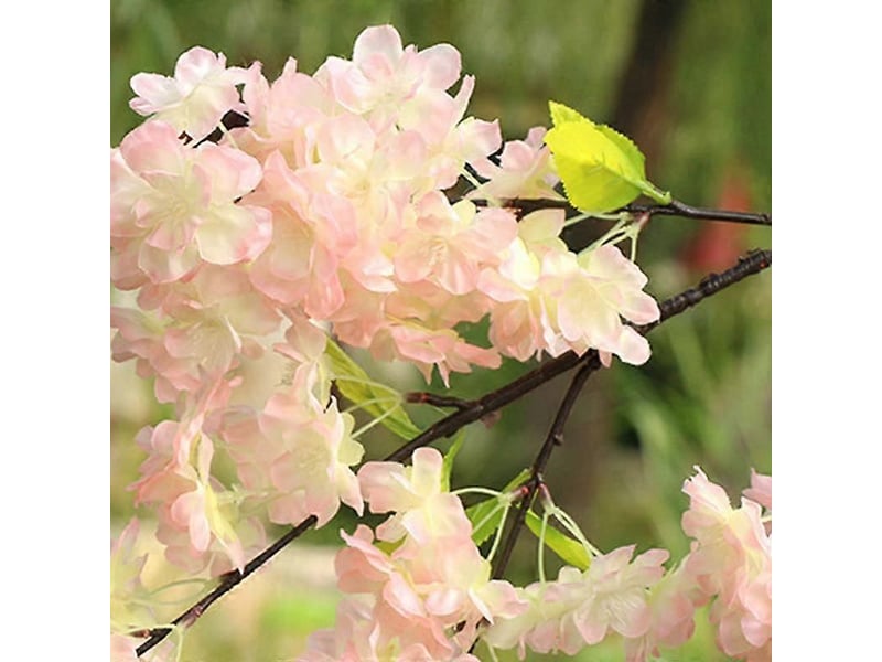  Fleur artificielle à longue tige, fausse fleur de cerisier, fleurs en soie, branche de sakurarose  - Conforama D