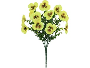 Pièces de fleurs artificielles pour décoration de noël pour la maison et le jardin, décoration de festival pour extérieur et intérieur, jaune