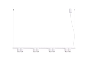 Lustre ovio 4 blanc gx53 aluminium moderne 208x122x12cm