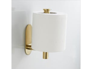 Porte-rouleau de papier toilette mural living and home, doré