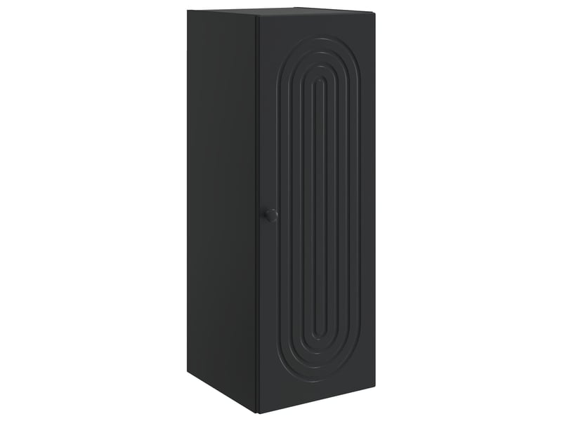  Armoire murale salon, meuble de rangement noir 33 x 34,5 x 90 cm bois d'ingénierie shl3884  - Conforama A