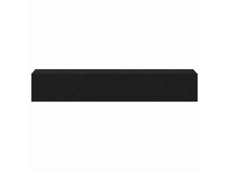  Ensemble meuble tv - banc tv - meuble de rangement 2 pcs chêne noir bois d'ingénierie  - Conforama E