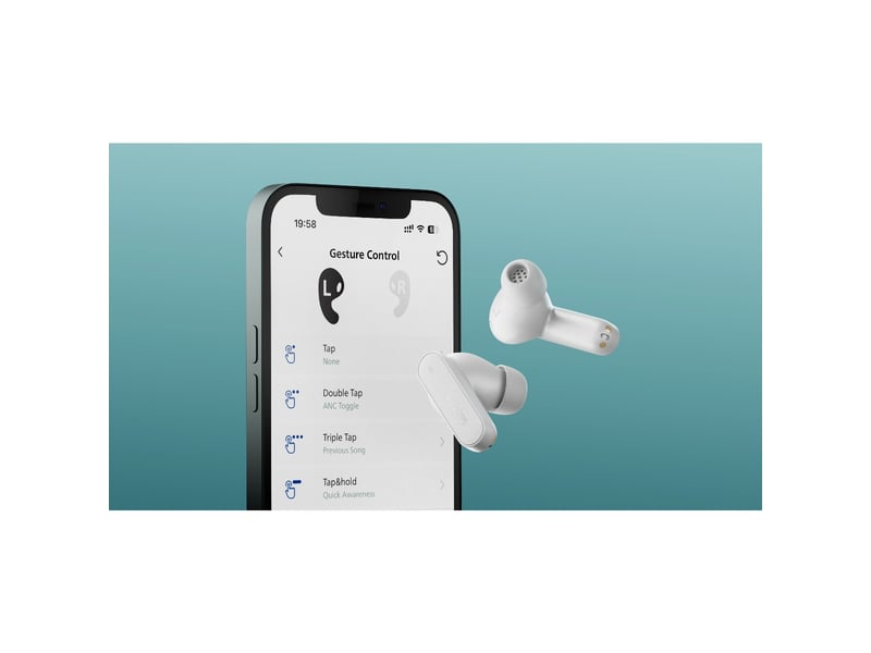 Écouteurs true wirelessphilips tat3000wt blanc  - Conforama E