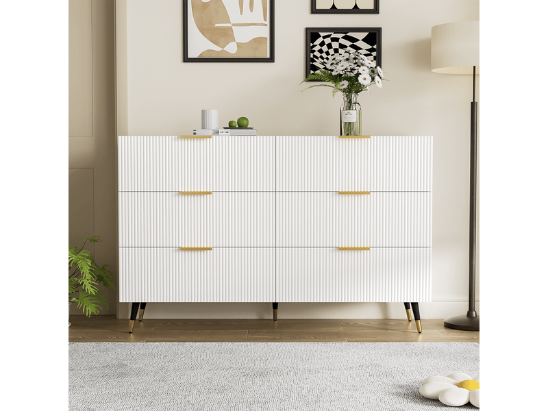  Buffet moderne avec de nombreux tiroirs et rangements - salon et salle à manger, design contemporain  - Conforama B