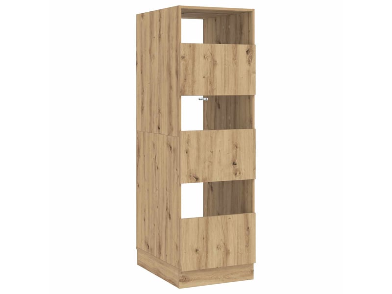 Armoire à laver avec stockage chêne artisanal 50x68x162 cm - Conforama A